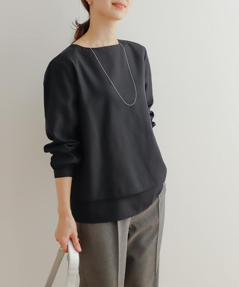 美品♡アドーア近年モデル22SSシアーレイヤードブラウス2wayリネン混シャツg 美品♡アドーア近年モデル22SSシアーレイヤードブラウス2way